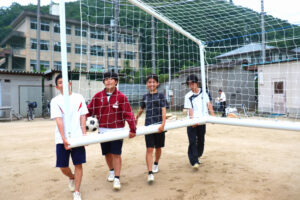 【サッカー部】新しいゴールがやって来ました！
