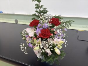 【グリーンライフコース２年生】フラワーアレンジメント