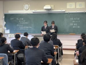 【地域生活科】3年生からの進路アドバイス