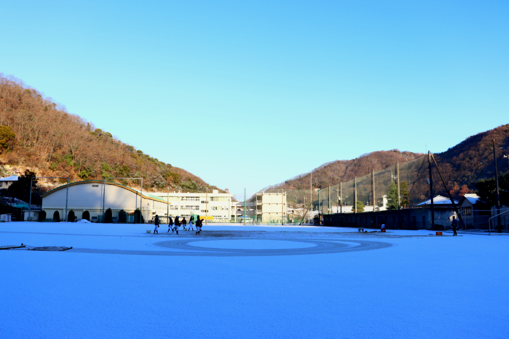 雪化粧の朝〜１月２２日（木）