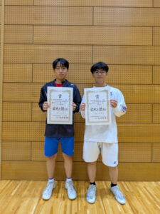 【バドミントン部】男子ダブルス優勝！団体男女とも第3位入賞！